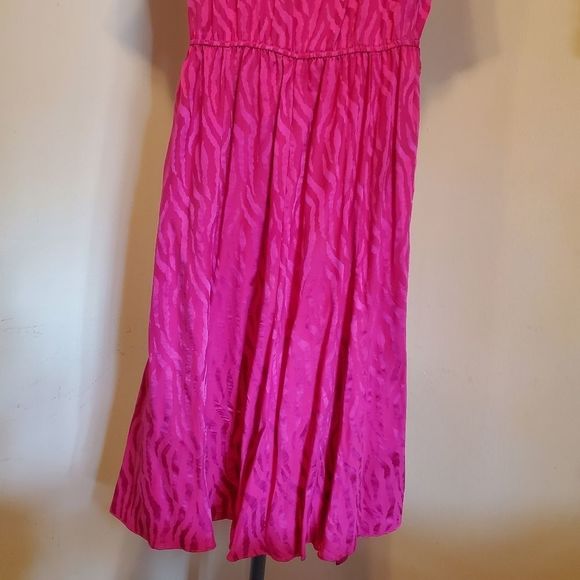 80's Vintage Pavilion Silk Fit & Flare Dress - Picture 8 of 12